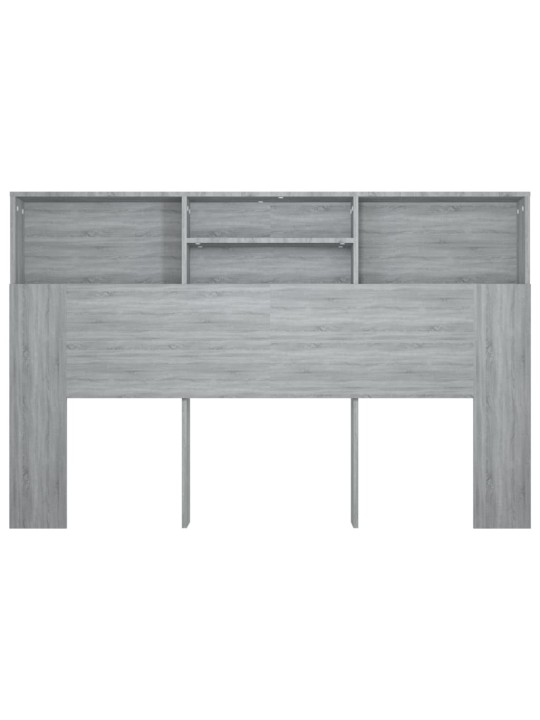 Čelo postele s úložným prostorem šedé sonoma 160x19x103,5 cm