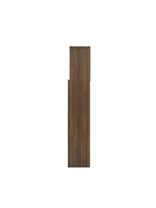 Čelo postele s úložným prostorem hnědý dub 160x19x103,5 cm