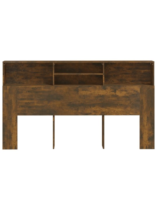 Čelo postele s úložným prostorem kouřový dub 180x19x103,5 cm