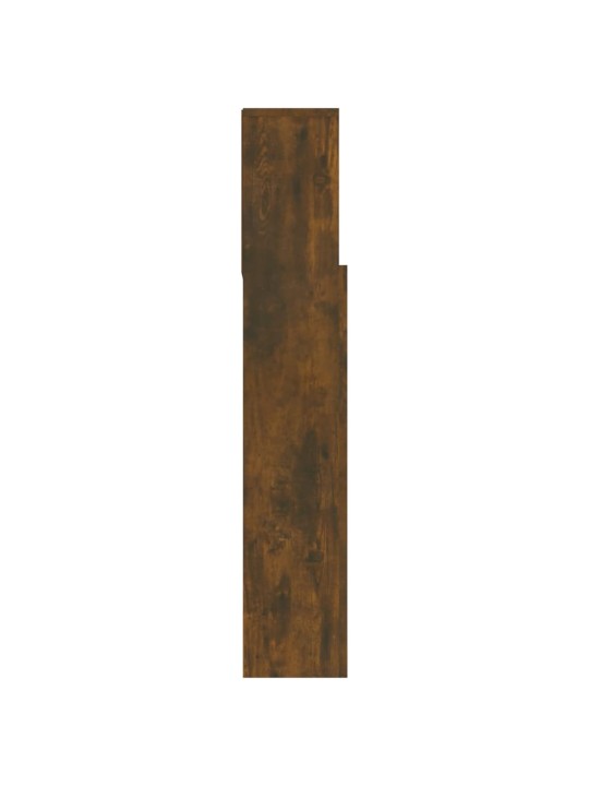 Čelo postele s úložným prostorem kouřový dub 180x19x103,5 cm