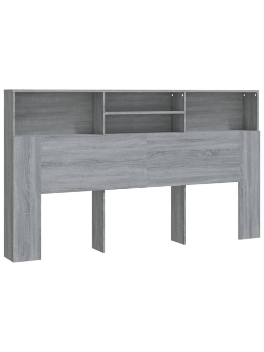Čelo postele s úložným prostorem šedé sonoma 180x19x103,5 cm