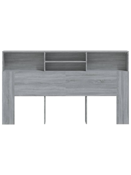Čelo postele s úložným prostorem šedé sonoma 180x19x103,5 cm