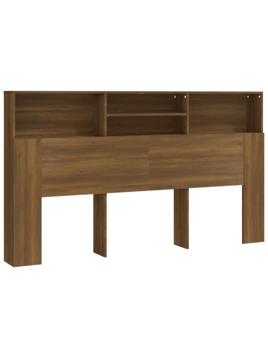 Čelo postele s úložným prostorem hnědý dub 180x19x103,5 cm