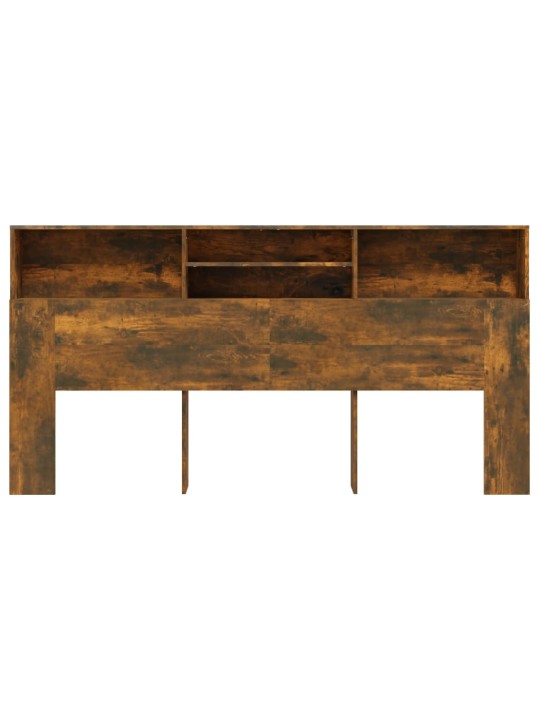 Čelo postele s úložným prostorem kouřový dub 200x19x103,5 cm