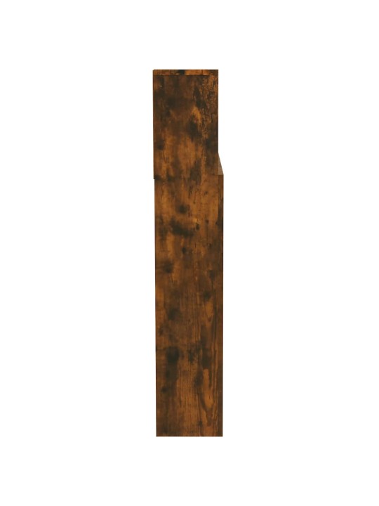 Čelo postele s úložným prostorem kouřový dub 200x19x103,5 cm