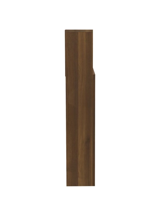 Čelo postele s úložným prostorem hnědý dub 200x19x103,5 cm