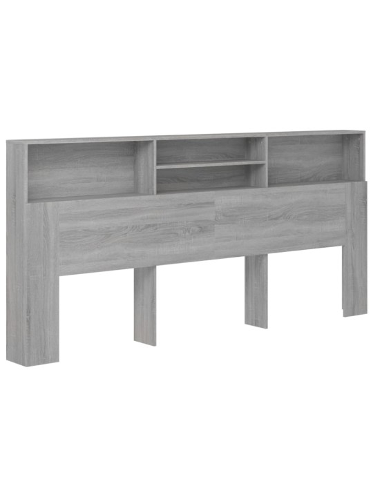 Čelo postele s úložným prostorem šedá sonoma 200 x 19 x 103,5cm