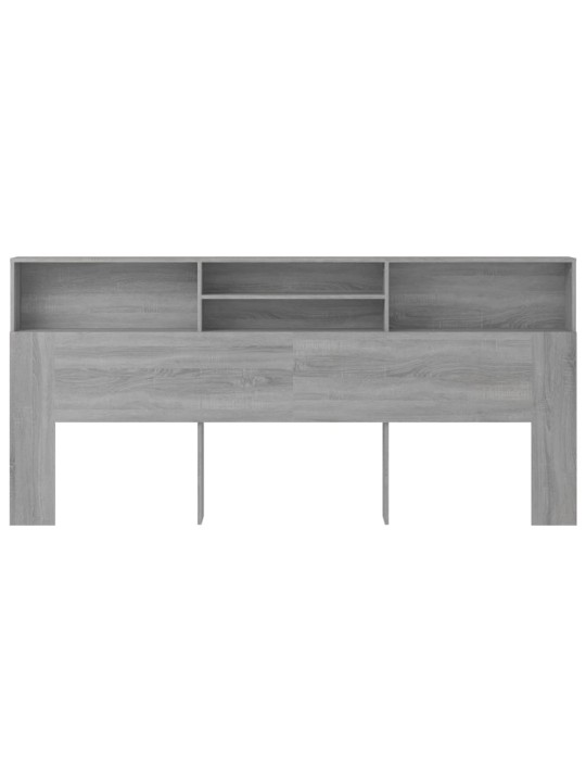 Čelo postele s úložným prostorem šedá sonoma 200 x 19 x 103,5cm