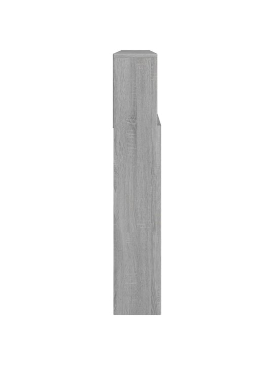 Čelo postele s úložným prostorem šedá sonoma 200 x 19 x 103,5cm