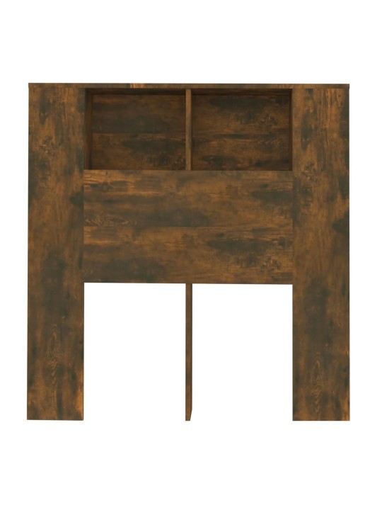 Čelo postele s úložným prostorem kouřový dub 100x18,5x104,5 cm