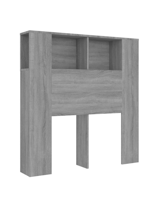 Čelo postele s úložným prostorem šedé sonoma 100x18,5x104,5 cm