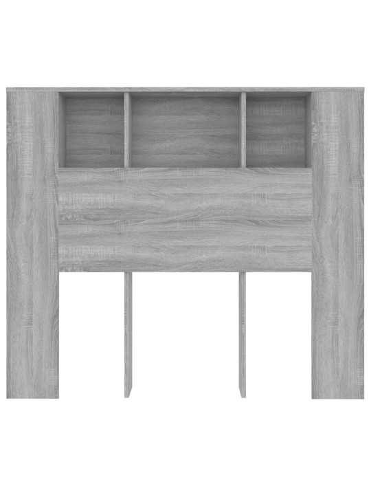 Čelo postele s úložným prostorem šedé sonoma 120x18,5x102,5 cm