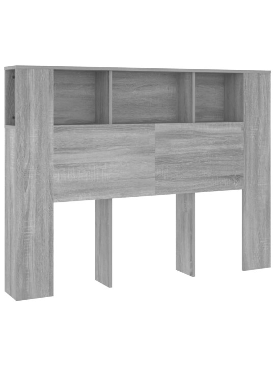Čelo postele s úložným prostorem šedé sonoma 140x18,5x104,5 cm