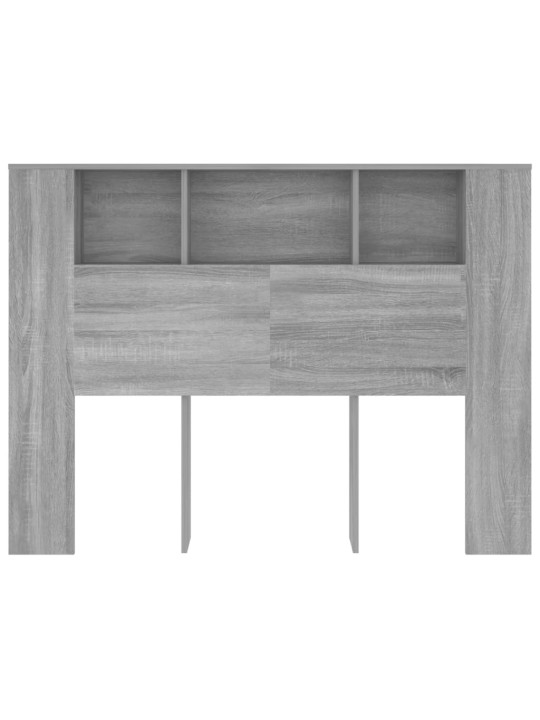 Čelo postele s úložným prostorem šedé sonoma 140x18,5x104,5 cm