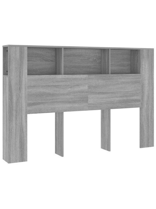 Čelo postele s úložným prostorem šedé sonoma 160x18,5x104,5 cm
