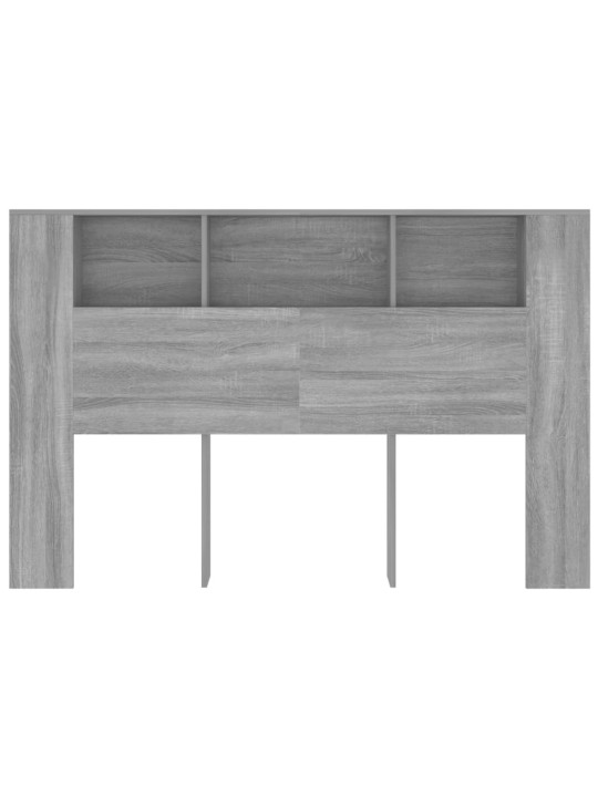Čelo postele s úložným prostorem šedé sonoma 160x18,5x104,5 cm