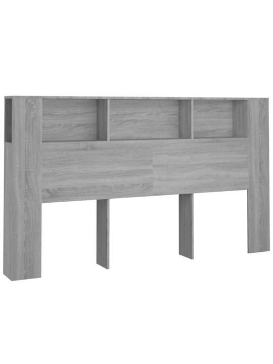 Čelo postele s úložným prostorem šedé sonoma 180x18,5x104,5 cm