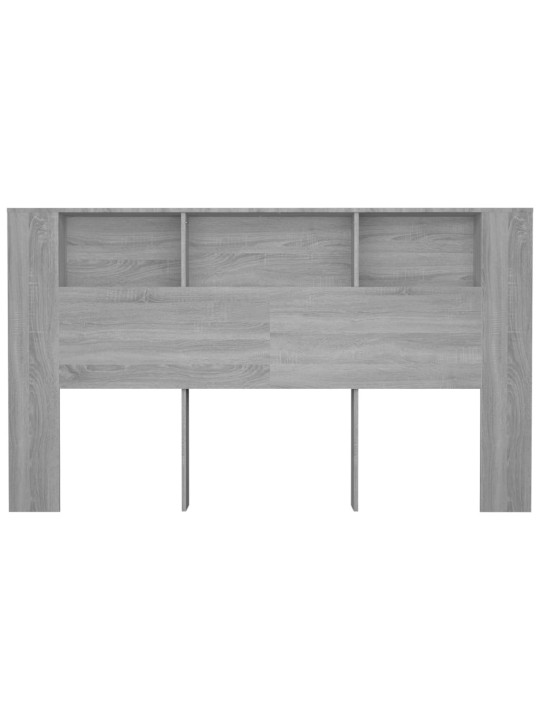 Čelo postele s úložným prostorem šedé sonoma 180x18,5x104,5 cm