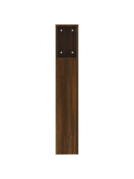 Čelo postele s úložným prostorem hnědý dub 200x18,5x104,5 cm