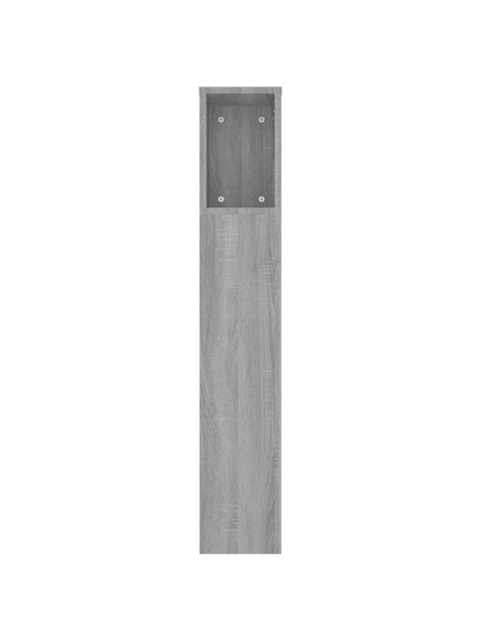 Čelo postele s úložným prostorem šedé sonoma 220x18,5x104,5 cm