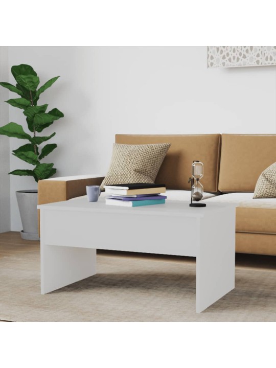 Konferenční stolek bílý 80 x 50,5 x 41,5 cm kompozitní dřevo