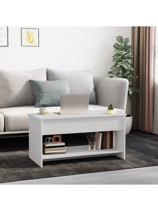 Konferenční stolek bílý 102 x 50 x 52,5 cm kompozitní dřevo