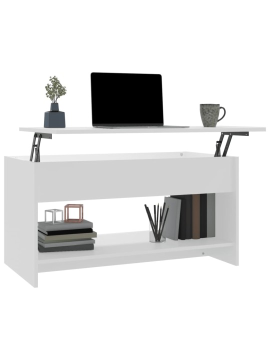 Konferenční stolek bílý 102 x 50 x 52,5 cm kompozitní dřevo