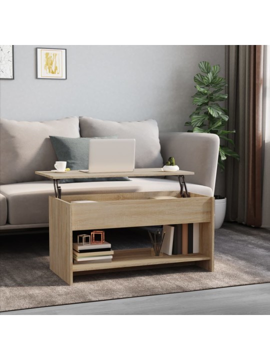 Konferenční stolek dub sonoma 102x50x52,5 cm kompozitní dřevo