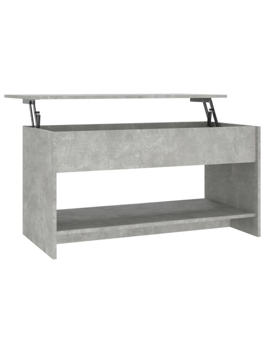 Konferenční stolek betonově šedý 102x50x52,5cm kompozitní dřevo
