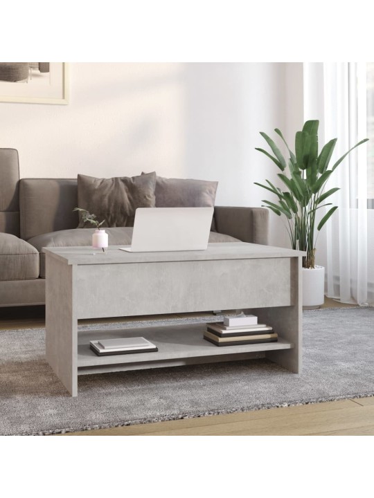 Konferenční stolek betonově šedý 80x50x40 cm kompozitní dřevo