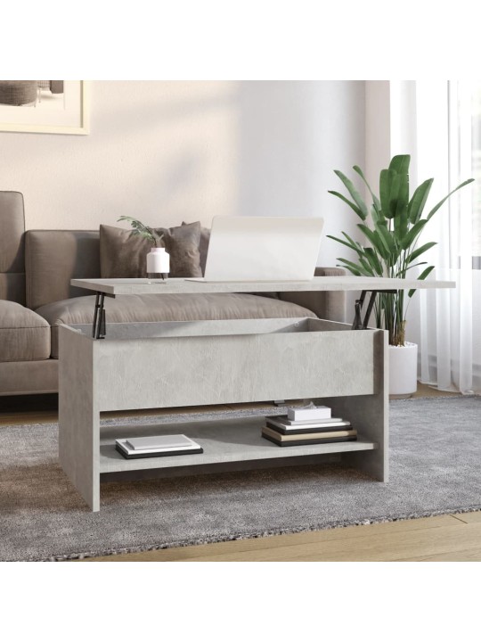 Konferenční stolek betonově šedý 80x50x40 cm kompozitní dřevo