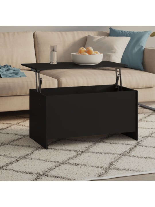 Konferenční stolek černý 102 x 55,5 x 52,5 cm kompozitní dřevo