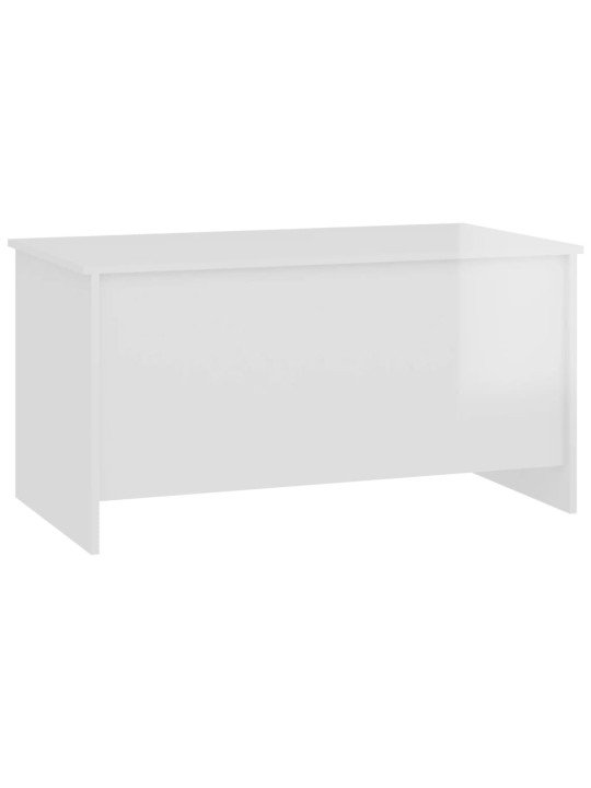 Konferenční stolek lesklý bílý 102x55,5x52,5cm kompozitní dřevo