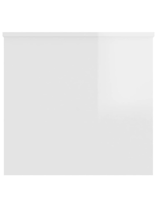 Konferenční stolek lesklý bílý 102x55,5x52,5cm kompozitní dřevo
