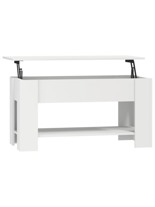 Konferenční stolek bílý 101 x 49 x 52 cm kompozitní dřevo
