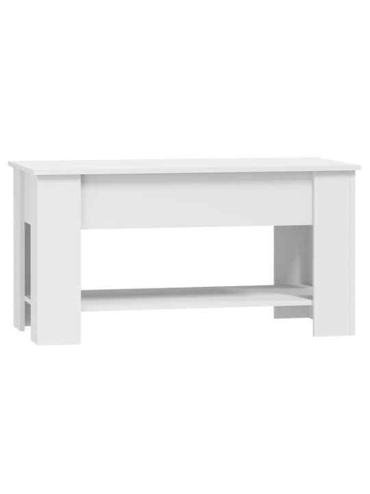 Konferenční stolek bílý 101 x 49 x 52 cm kompozitní dřevo
