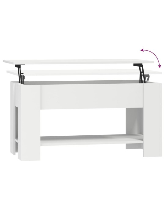 Konferenční stolek bílý 101 x 49 x 52 cm kompozitní dřevo