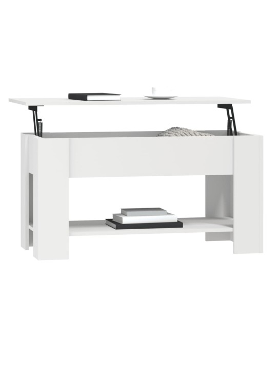 Konferenční stolek bílý 101 x 49 x 52 cm kompozitní dřevo