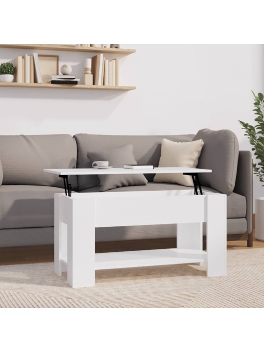Konferenční stolek bílý 101 x 49 x 52 cm kompozitní dřevo