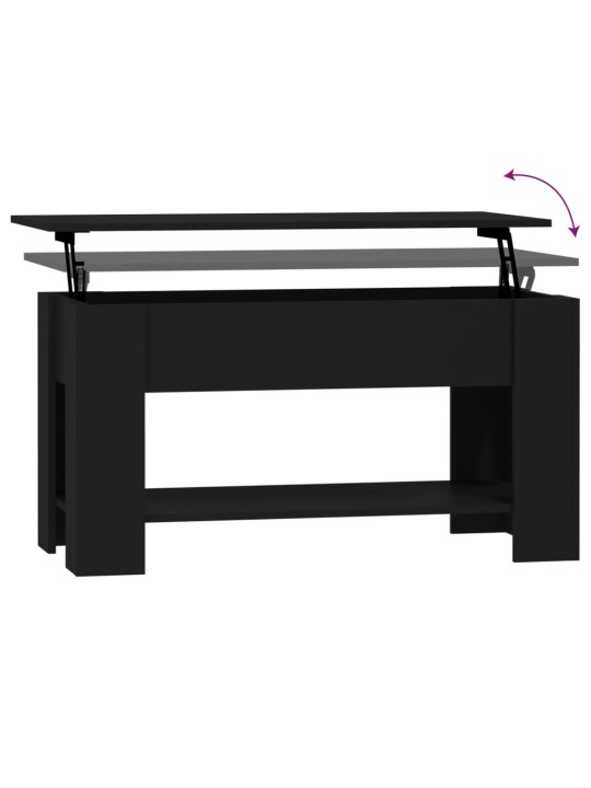 Konferenční stolek černý 101 x 49 x 52 cm kompozitní dřevo