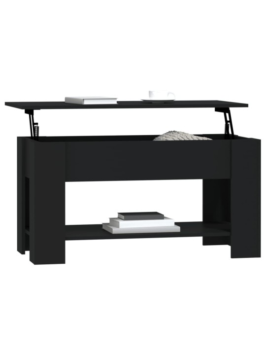 Konferenční stolek černý 101 x 49 x 52 cm kompozitní dřevo