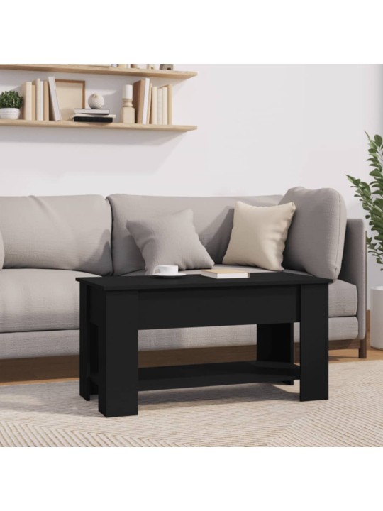 Konferenční stolek černý 101 x 49 x 52 cm kompozitní dřevo