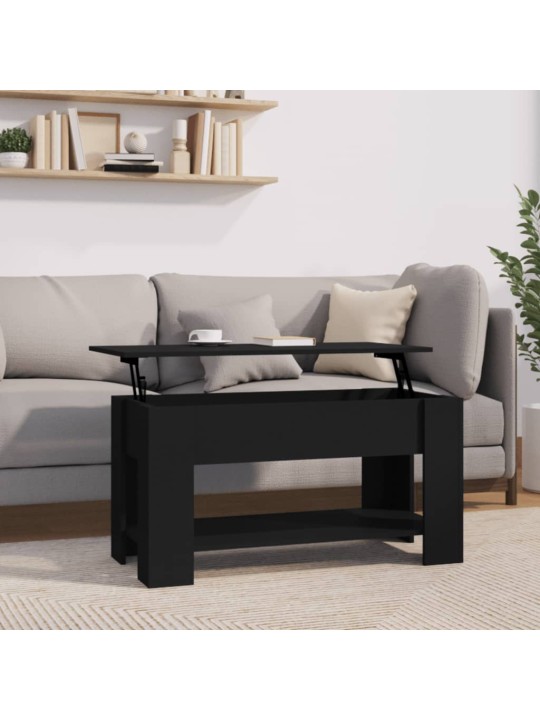 Konferenční stolek černý 101 x 49 x 52 cm kompozitní dřevo