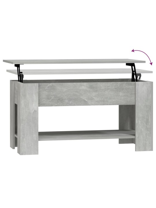 Konferenční stolek betonově šedý 101x49x52 cm kompozitní dřevo