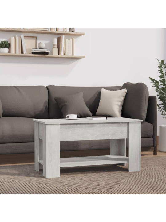 Konferenční stolek betonově šedý 101x49x52 cm kompozitní dřevo