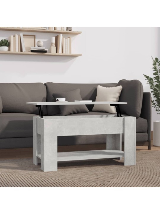 Konferenční stolek betonově šedý 101x49x52 cm kompozitní dřevo