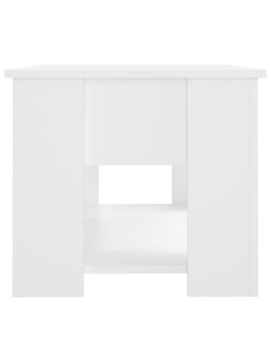 Konferenční stolek bílý 79 x 49 x 41 cm kompozitní dřevo