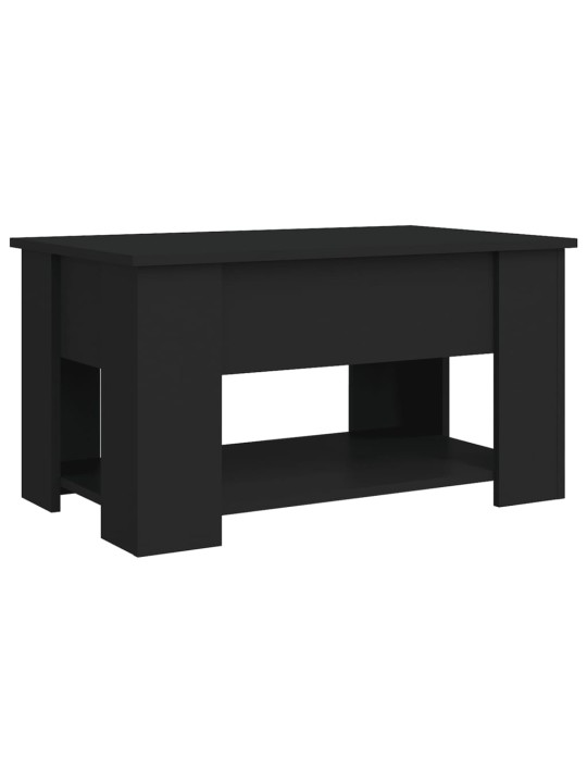 Konferenční stolek černý 79 x 49 x 41 cm kompozitní dřevo