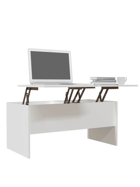 Konferenční stolek bílý 102 x 50,5 x 46,5 cm kompozitní dřevo