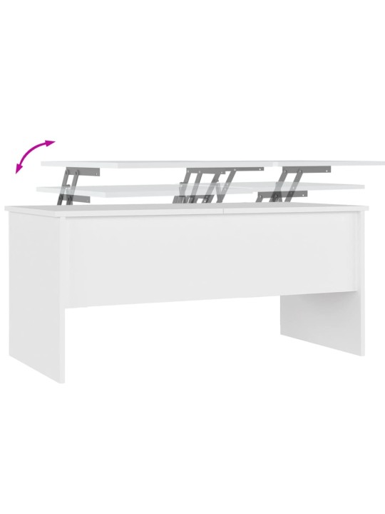 Konferenční stolek bílý 102 x 50,5 x 46,5 cm kompozitní dřevo